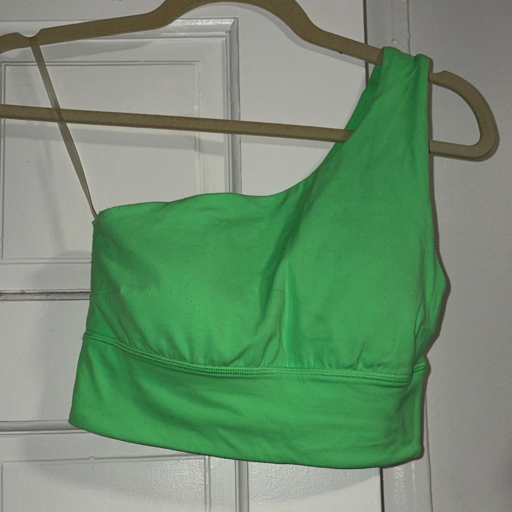 Lululemon Green pistachio One-Shoulder bra